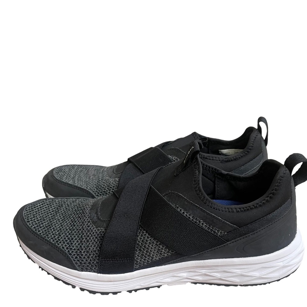 Vionic fulton Mens Black Mesh Slip On‎ Athletic Walking Shoes Sneakers Size 11
